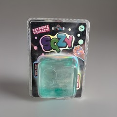 SQZY Squishy Gem Cube Light Up Squeeze Toy Turquoise – New Factory Sealed