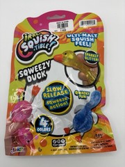 New Squishy Sensory Toy Sugar Glitter Blue Duck JARU 6″ Firmer Squeeze