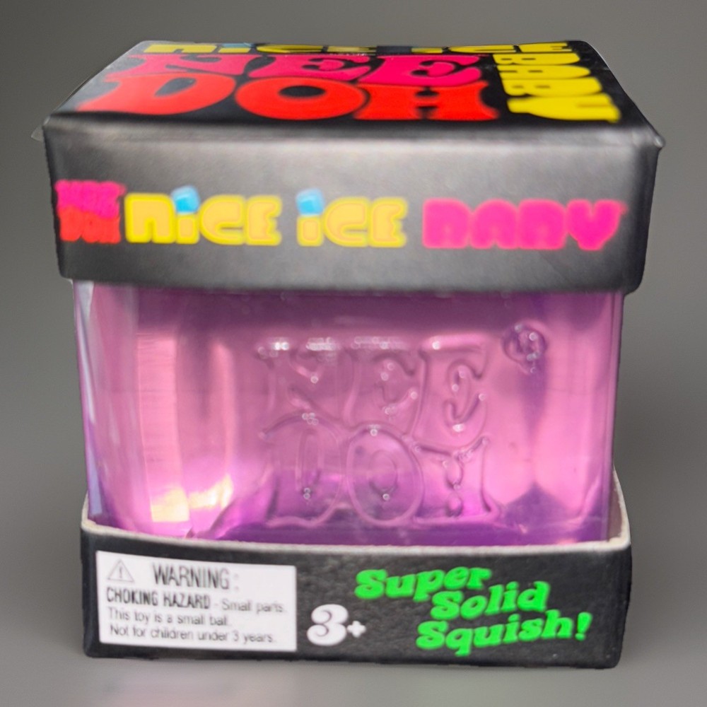 Schylling NeeDoh Nice Ice Baby Mini Cube 1.25″ – Purple