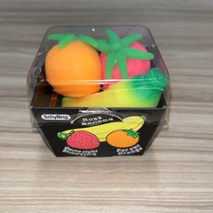 NeeDoh GROOVY FRUIT Basket Viral TikTok Squishy Set 3 Pack NEW