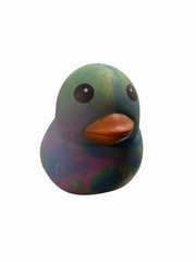 Squeezy Tie Dye Rubber Duck Squishy Toy Colorful Stress Relief Sensory Kids Gift