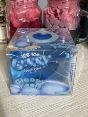 Ice Ice Gummy Squish Cube 3″ Squeeze Sensory Toy Blue Ages 3+ PPNC Inc Viral Toy