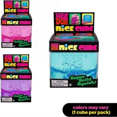 ✅✅Needoh Nice Cube transparent Blue Purple or Pink (1 Pack, Random Color) Toy✅