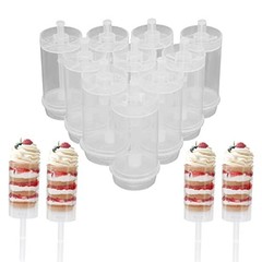 Cake Push Pop Containers: Pack Cake Push Pops With Lids For Cupcake Confetti 10