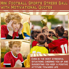 30 Mini Football Stress Balls 2.17” Motivational Foam Party Favors Bulk Set XL +