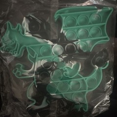 Dragon Pop It Tactile Sensory Fidget Toy Green Black White Pokemon Charizard