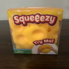 Sunny Days Jumbo Squeezy Cheese Yellow Squishy Toy Stress Relief Sensory Fun