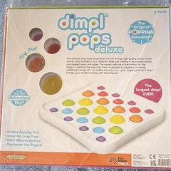 Fat Brain Toy Co. Dimpl Pops Deluxe Tactile Sensory Toy Multicolor Silicone