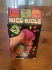 Nee Doh (Rare) Lot of 5 New Pizza Dream Drop Fuzz Ball Nice-sicle Ice Baby Toy