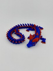 3 D Printed Articulated Dragon Designed by Cinderwing