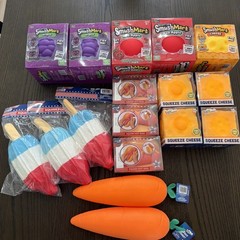 Toymendous Squishy Carrot, Cheese, Hotdogs,RMS Grape, Apple , Popsicles LOT 17