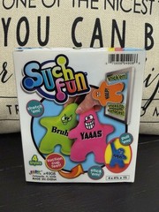 New Squishy HANGRY Dude Suction Cup Stretchy Squeeze Toy Jaru Blue Sensory
