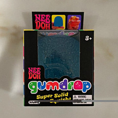 Nee Doh Gumdrop Super Solid Squish Toy, Blue, Ages 3+, 3-4 Years & 4-7 Years