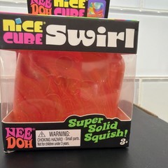 ORANGE/RED/YELLOW Schylling NeeDoh Nice Cube SwirL AUTHENTIC 1 per order