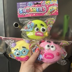 ORB Curiosities Smushers Squeeze Toy Face Swap Sensory VIRAL SQUISHY Set Of 3