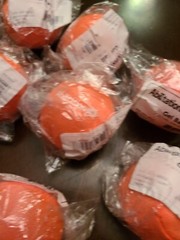 Abilitations Gel Ball, 2 Inches, 2 Ounces, Orange, LOT of 7, All New and Sealed