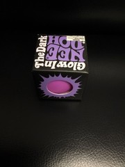 Needoh Teenie Single – Sensory Squeeze Toy – Mini Glow In The Dark – Purple