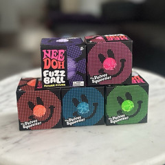 NeeDoh Nice Cube Fuzz Ball & Velvet Squeezer Tactile Squeeze Toys Multicolor