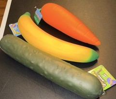 Jumbo Squishy Bundle Banana Pickle Carrot Squeezy Smushmart FAST SHIPPING