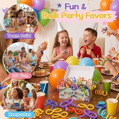 Fidget Toys Bulk for Kids: 50 Pack Bendable Fidget Sticks – Party Favors