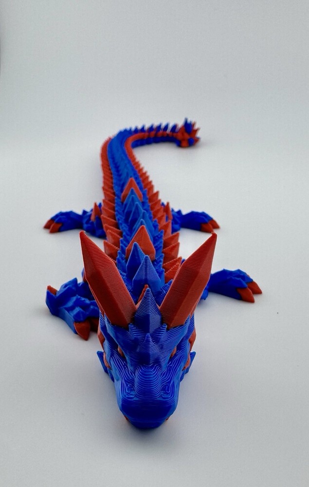 3 D Printed Articulated Dragon Designed by Cinderwing