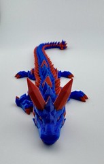 3 D Printed Articulated Dragon Designed by Cinderwing