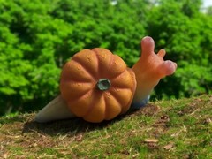 3d print, fidget, Pumpkin, Snail, figurine, gift, Fall party favor, Halloween