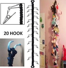 Hanging Stuffed Animals Toy Storage Chain Multipurpose Organizer Hanger, hold 20