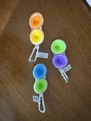Dimpl Pop Fidget Key Chains From Fat Brain Toys Priced Per Keychain Brand New