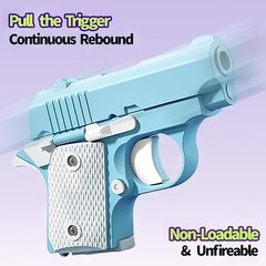 Hikewintoy Cool Fidget 1911 Toy Gun, 2 Pack 3D Printed Mini Small, Pink Blue