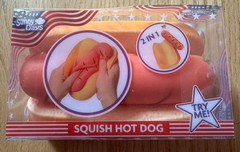Sunny Days Squeezy Squishy Hot Dog 2-in-1 Tactile Squeeze Toy 🌭