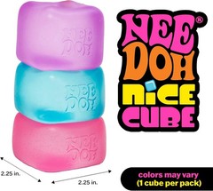 ✅✅Needoh Nice Cube transparent Blue Purple or Pink (1 Pack, Random Color) Toy✅