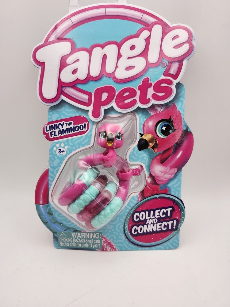 Zuru Tangle Fidget Sensory Toy Pets For Kids or Adults – Linky The Flamingo