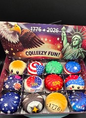 Liberty Dumplings 250th Anniversary 12 Pack Patriotic Decor Squishy Set Sealed