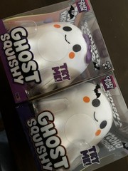 Crazy Fun Ghost Squishy Squeeze Toy SetWhite/Orange/Purple/Black 2024 US103-1655