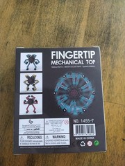 Transformable Fingertip Spin Top Fidget Spinner Deformable Robot Gyro Blue