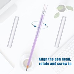 20 Pack Kids Chewable Clear Pencil Toppers Silicone Sensory Oral Motor Aid