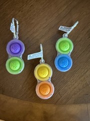 Dimpl Pop Fidget Key Chains From Fat Brain Toys Priced Per Keychain Brand New