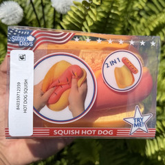 Sunny Days Squish Hot Dog 2-in-1 Tactile Squeeze Toy, Ages 3+, 2020