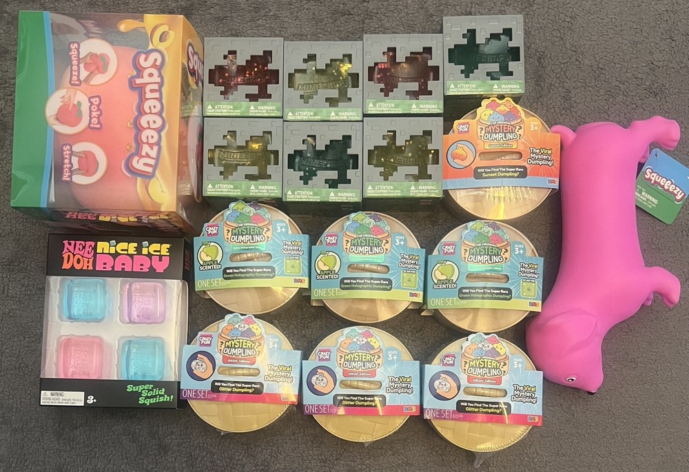 Needoh, Squeezy & Dumplings – Lot of 17 Total Items