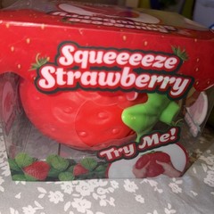 Sunny Days Jumbo Squeezy Strawberry Squishy Toy Stress Relief Sensory Fun