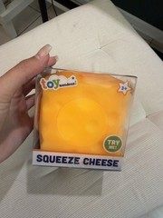 Toymendous! Yellow Squeeze Cheese Tactile Squeeze Toy, Age 3-4 Years
