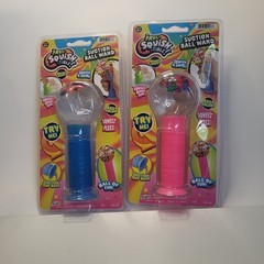 Set of 2 JARU Squish Suction Ball Wand Toys. Pick & blue