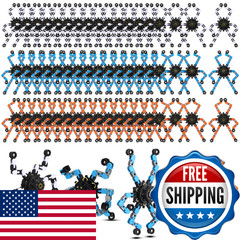 Jerify 40 Pack Funny Sensory Fidget Toy Transformable Chain Robot Finger Toy DIY