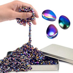 Chilvil Fidget Toys for Teen Boys Adult, Metal Squishy 500pc, Multicolored