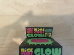 NeeDoh Nice Cube GLOW Super Solid Squish Squeeze Toy PURPLE!