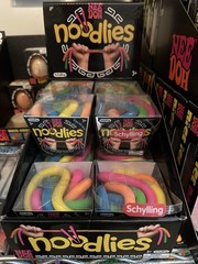 NeeDoh Noodlies Sensory Fidget Toy, RARE Nee Doh Stretchy Noodles 5 Colors USA