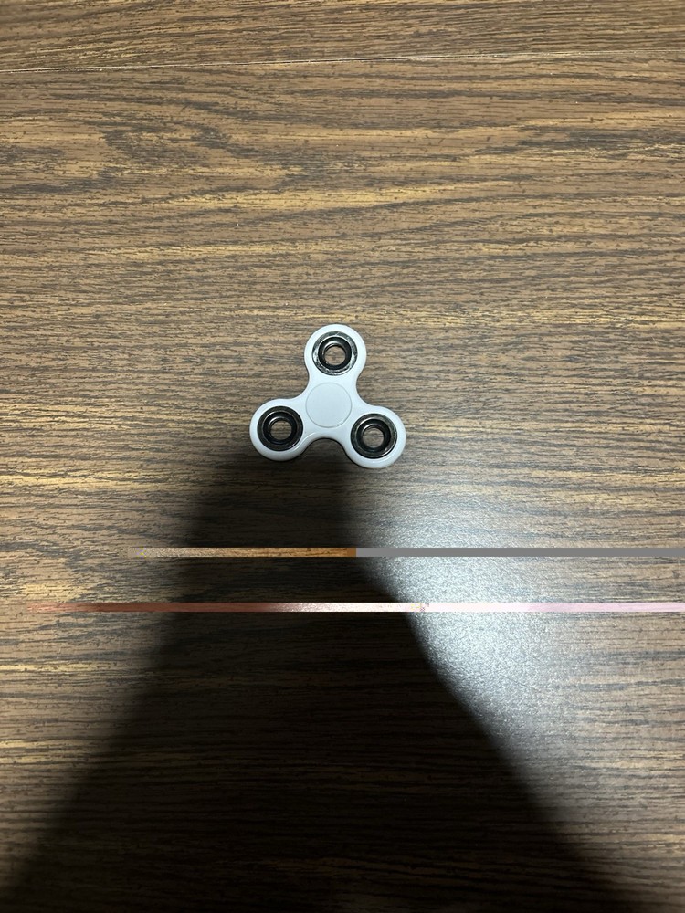 White Tri-Spinner Fidget Tactile Sensory Toy for Adults Age 17 Years & Up