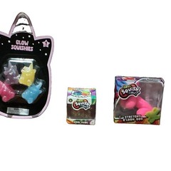 Irre-Squish-Tible! Tactile Sensory Toy Lot Kool Kube B’loon Dog Glow Squishies