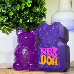Custom 3D Printed Storage Case for NeeDoh Gummy Bear – Purple